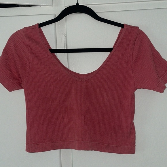 Love tree Pink Crop Top Size M - Picture 1 of 2